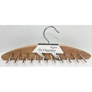 Cedar Tie Rack, Belt & Scarf Hanger / Closet Organizer 42 Pegs New